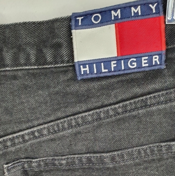 TOMMY HILFIGER Jeans Vintage 90's 100% Cotton Black Wash Size 9 - Picture 9 of 15
